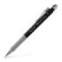 Faber-Castell Apollo Portaminas - Trazo 0.5mm - Agarre Ergonomico - Goma de Borra Integrada - Cuerpo Color Negro