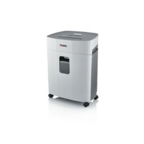 Dahle PaperSAFE 260 Destructora de Papel Manual Corte en Particulas P-4 - Destruye hasta 12 Hojas - Papelera de 25L - Con Ruedas - Apta para Papel, Tarjetas, Cd´s - Color Gris