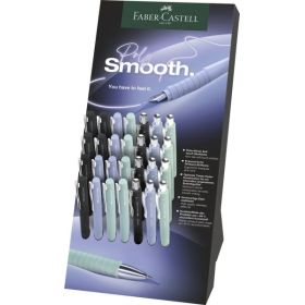Faber-Castell Poly Expositor con 12 Boligrafos Poly Ball y 16 Plumas Estilograficas Poly Pen - Clip de Metal - Colores Surtidos