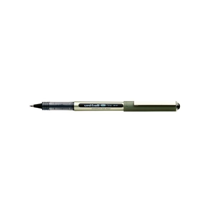 Uni-ball Eye Fine UB-157E Boligrafo de Tinta Liquida - Punta de Bola 0.7mm - Tinta Resistente al Agua y Luz - Sistema de Control de Tinta - Color Negro