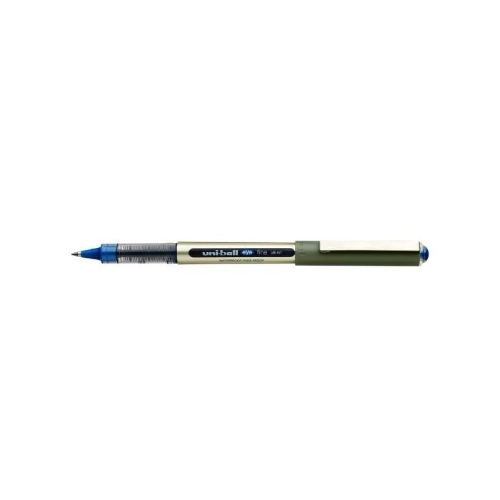 Uni-ball Eye Fine UB-157E Boligrafo de Tinta Liquida - Punta de Bola 0.7mm - Tinta Resistente al Agua y Luz - Sistema de Control de Tinta - Color Azul