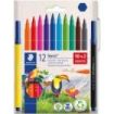 Staedtler Noris 326 Pack de 12 Rotulador de Punta Fina - Trazo 1mm - Tina Base de Agua - Tapa Ventilada - Colores surtidos