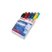 Edding 500 Pack de 10 Rotuladores Permanentes - Punta Biselada - Trazo entre 2 y 7mm - Recargable - Secado Instantaneo - Colores Surtidos