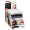 Edding 1200 Expositor con 15 Packs de 15 Rotuladores - Punta Redonda - Tinta con Base de Agua - Colores Metalicos y Purpurina Surtidos