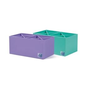 Oxford Portabolis en Cruz 2x4 - Organizador de Boligrafos - Diseño en Forma de Cruz - Capacidad para 8 Boligrafos - Ideal para Escritorio