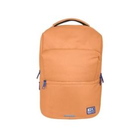 Oxford B-Ready Mochila 28L - Tamaño 42x30x15cm - Bolsillo Acolchado - Asa Superior - Funda para Lluvia - Poliester Reciclado RPET - Color Melocoton