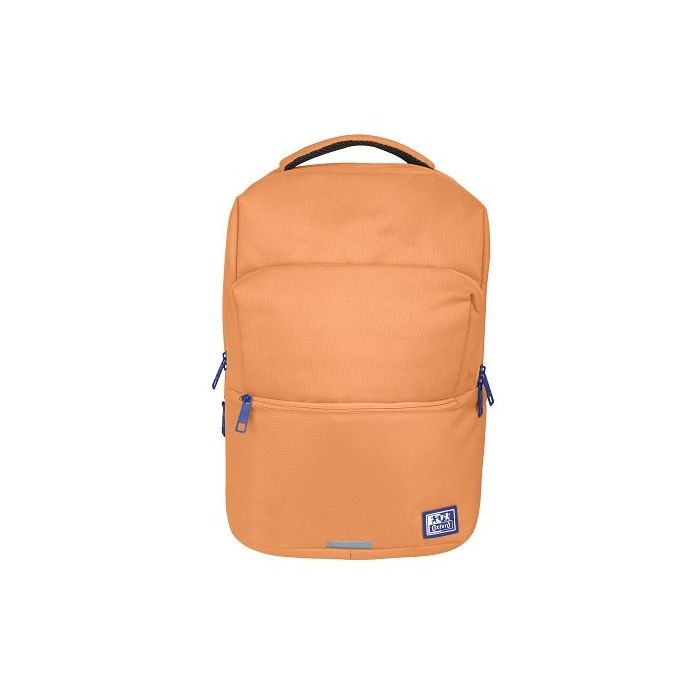 Oxford B-Ready Mochila 28L - Tamaño 42x30x15cm - Bolsillo Acolchado - Asa Superior - Funda para Lluvia - Poliester Reciclado RPET - Color Melocoton