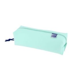 Oxford Live & Go Estuche Cuadrado Grande - Material Acolchado - Goma Elastica para unirlo al Cuaderno - Color Azul