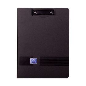 Oxford Live & Go Carpeta con Pinza Metalica - Fabricada en Polifoam - Bolsillo Interior - Color Negro