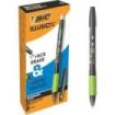 Bic Illusions Boligrafo Borrable - Punta Media de 0.7mm - Grip de Goma - Recargable - Color Negro