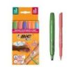 Bic Kids Tatuajes Temporales Pack de 3 Sellos + 3 Rotuladores + 10 Plantillas - Tinta Dermatologicamente Testada y Sin Perfume - Colores Surtidos