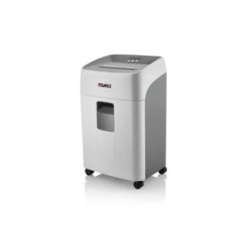 Dahle Deskside 404P Destructora de Papel Manual Corte en Particulas P-4 - Destruye hasta 21 Hojas - Capacidad de la Papelera 40L - Ruedas Giratorias - Color Gris