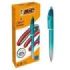 Bic 4 Colours Smooth Gradient Verde Boligrafo de Bola Retractil - Punta Media de 1.0mm - Escritura un 40% mas Suave - 4 Colores