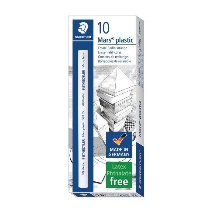 Staedtler Mars Plastic Goma de Borrar de Recambio para Portagomas 528 50