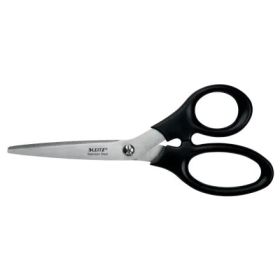 Leitz Tijeras de Acero Inoxidable 18.5cm - Agarre Ergonomico - Color Negro