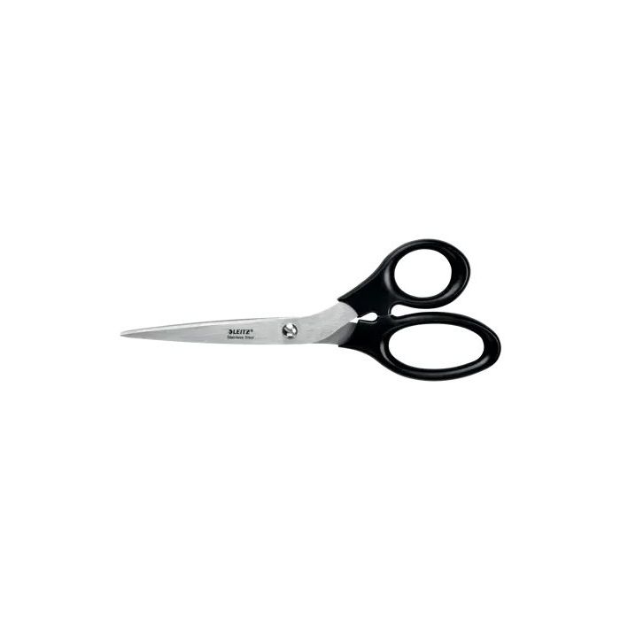 Leitz Tijeras de Acero Inoxidable 20cm - Agarre Ergonomico - Color Negro