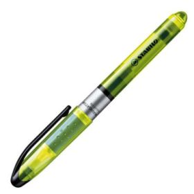 Stabilo Navigator Marcador Fluorescente - Zona de Agarre - Diseño Delgado - Practico Clip para Llevar - Trazo entre 2 y 5mm - Color Amarillo