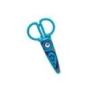 Dahle 54676 Kids Tijeras Infantiles 12cm para los mas Pequeños - Hojas de Plastico - Puntas Redondeadas - Modelo Buho - Color Azul