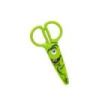 Dahle 54678 Kids Tijeras Infantiles 12cm para los mas Pequeños - Hojas de Plastico - Puntas Redondeadas - Modelo Dino - Color Verde