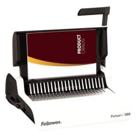 Fellowes Pulsar+ 300 Encuadernadora Manual A4 para Canutillo de Plastico - Perfora hasta 20 Hojas - Encuaderna hasta 300 Hojas