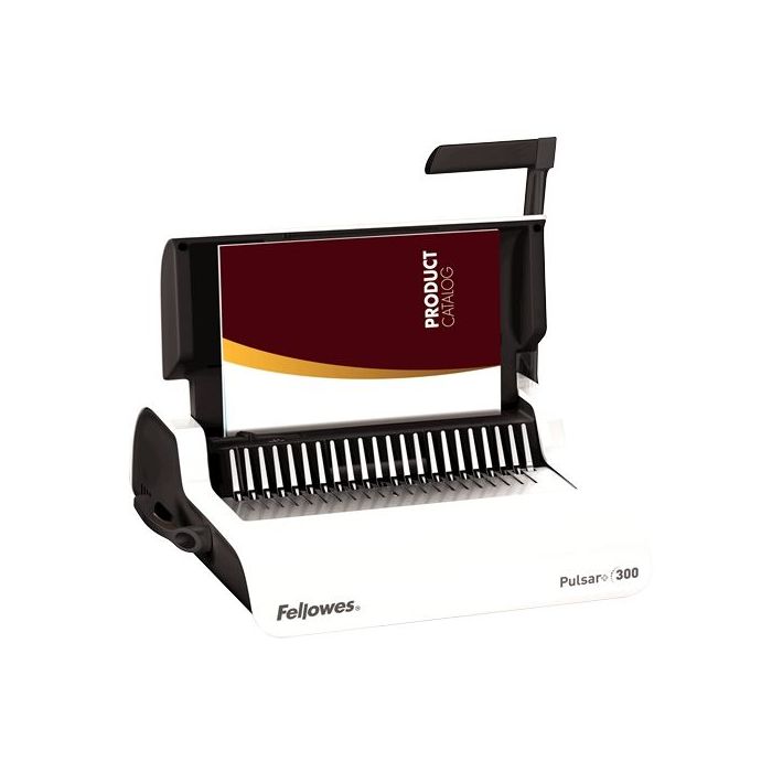 Fellowes Pulsar+ 300 Encuadernadora Manual A4 para Canutillo de Plastico - Perfora hasta 20 Hojas - Encuaderna hasta 300 Hojas