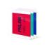 Milan Nata 624 Pack de 3 Libretas Encoladas Formato A4 Cuadricula 5mm - 48 Hojas de 95 gr/m2 - Microperforado - Colores Surtidos