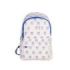 Milan Coleccion 460 Mochila Infantil Casual 9.5L - Compartimento Principal y Bolsillo Frontal con Cremalleras - 2 Bolsillos Laterales - Color Beige/Azul