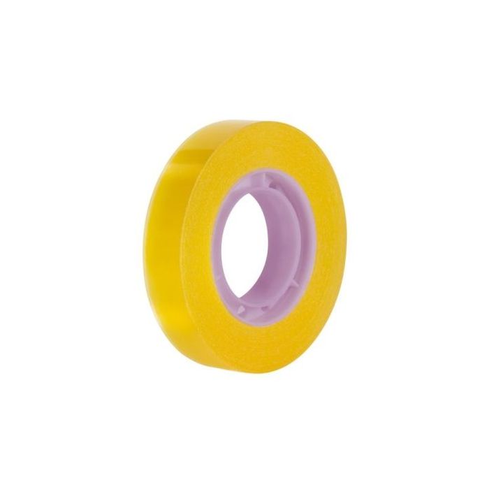 Milan Cinta Adhesiva Transparente - Medidas 12mm x 33m - Color Amarillo Transparente