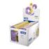 Milan Expositor de 36 Cintas Adhesivas Transparentes con Dispensador - Medidas 19mm x 33m - Color Amarillo Transparente