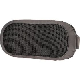 Fellowes I-Spire Series Cojin Lumbar - Correa Ajustable - Fabricado en Suave Espuma - Color Negro/Gris