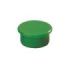 Dahle 95513 Pack de 10 Imanes para Pizarra Blanca - Diametro de 13mm - Color Verde