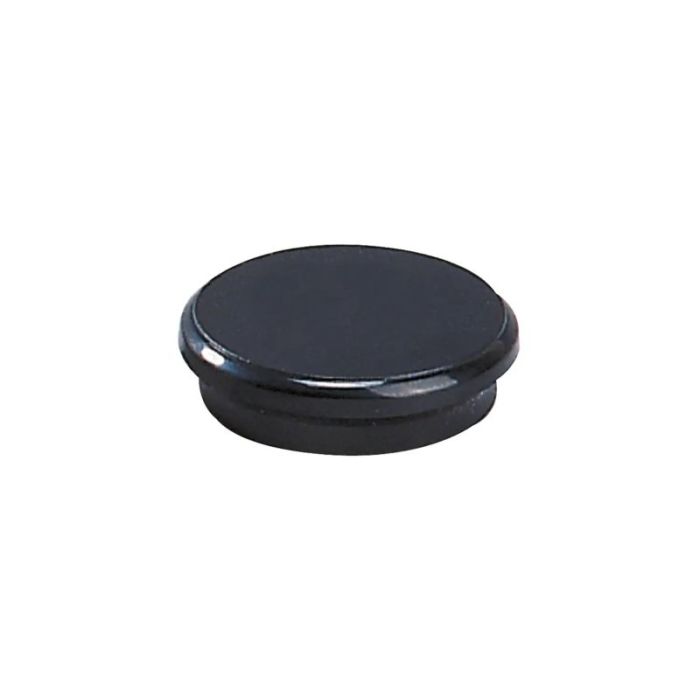 Dahle 95524 Pack de 10 Imanes para Pizarra Blanca - Diametro de 24mm - Color Negro