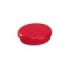 Dahle 95524 Pack de 10 Imanes para Pizarra Blanca - Diametro de 24mm - Color Rojo