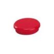 Dahle 95524 Pack de 10 Imanes para Pizarra Blanca - Diametro de 24mm - Color Rojo