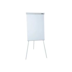 Dahle 96010 Pizarra Blanca Magnetica de Caballete con Sujecion de Bloc Universal - Regulacion de la Altura hasta 180cm - Bandeja para Rotuladores - Color Blanco
