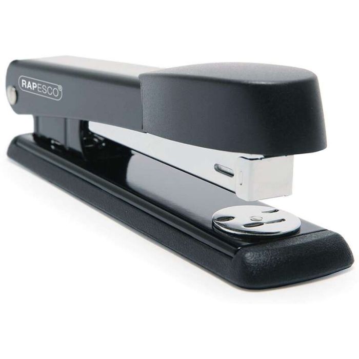 Rapesco Marlin Grapadora Metalica de Sobremesa - Hasta 25 Hojas - Grapas 26/6, 24/6 - Grapado Cerrado y Abierto