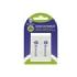 Bismark Pack de 2 Gomas Plasticas 2.5x7cm - Color Blanco