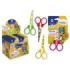 Bismark Kids Deco Tijera Escolar 13cm - Acero de Aleacion Extra - Hojas Decoradas - Mangos en Plastico - Punta Roma - 4 Diseños Surtidos