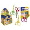 Bismark Kids Deco Tijera Escolar 13cm - Acero de Aleacion Extra - Hojas Decoradas - Mangos en Plastico - Punta Roma - 4 Diseños Surtidos