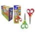 Bismark Bat Tijera Escolar 13cm con Freno Quality - Mangos en Plastico - Punta Roma - 2 Colores Surtidos