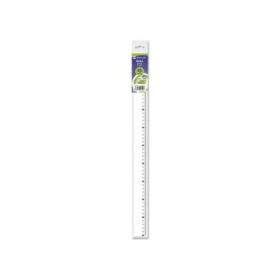 Bismark Regla Milimetrada 50cm - Fabricada en Plastico - Ideal para Colegio - Transparente
