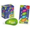 Bismark Neon Pack de 4 Mini Cintas Correctoras 5mmx6m - Perfecta Adherencia al Papel - Presentacion en Blister - Cuerpo de Colores Surtidos