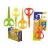 Bismark Kids Fruits Tijera Escolar 13cm - Hojas y Mangos Decorados con Frutas - Mangos en Plastico - Punta Roma - 4 Diseños Surtidos