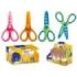 Bismark Kids Plastica Tijera Escolar de Plastico - Decoradas con Motivos del Mar - Punta Roma - 3 Diseños Surtidos