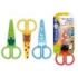 Bismark Kids Plastica Tijera Escolar de Plastico - Decoradas con Animales - Punta Roma - 4 Diseños Surtidos
