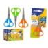 Bismark Kids Cut-Cut Tijera Escolar - Mangos en Plastico - Punta Roma - Colores Surtidos