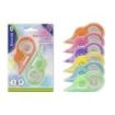 Bismark Pastel Pack de 2 Cintas Correctoras 5mmx12m - Perfecta Adherencia al Papel - Presentacion en Blister - Cuerpo de Colores Pastel Surtidos