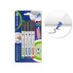 Bismark Pack de 4 Rotuladores para Pizarra Blanca - Punta Redonda 2mm - Colores Surtidos