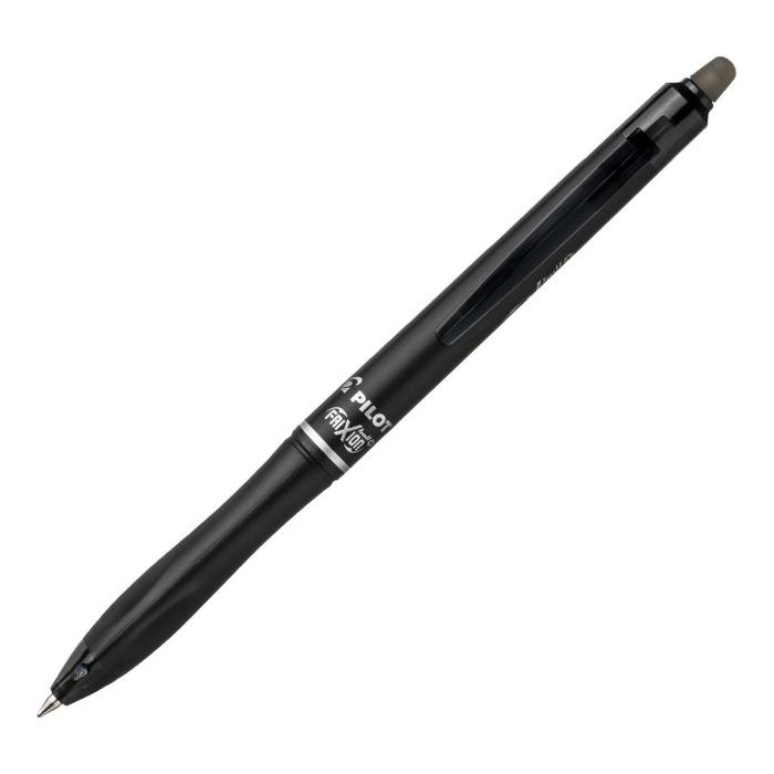 Pilot Frixion Ball Plus Boligrafo Borrable - Punta de 0.7mm y Trazo de 0.35mm - Recargables - 80% de Plastico Reclclado - Color Negro