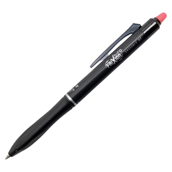 Pilot Frixion Ball Plus Boligrafo Borrable - Punta de 0.7mm y Trazo de 0.35mm - Recargables - 80% de Plastico Reclclado - Color Rojo